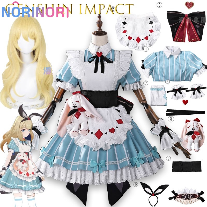 Genshin Impact Alice Cosplay C - огляд і ціна Anime Cosplay Japanese Girl