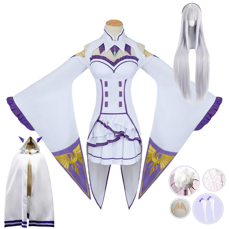 Emilia Cosplay Re Life in a di - огляд і ціна Anime Cosplay Re Zero