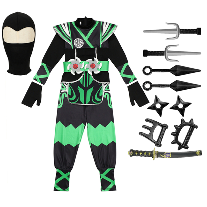 Green Ninja Costume for Kids w - огляд і ціна Anime Cosplay Ninja