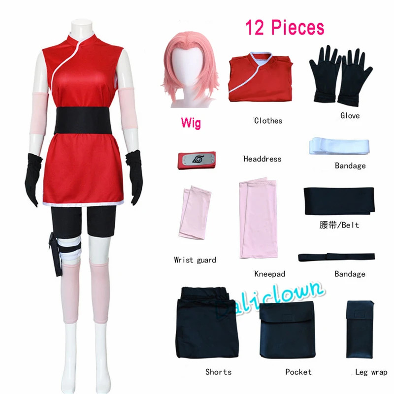 Haruno Sakura Cosplay Shippude - огляд і ціна Anime Cosplay Ninja