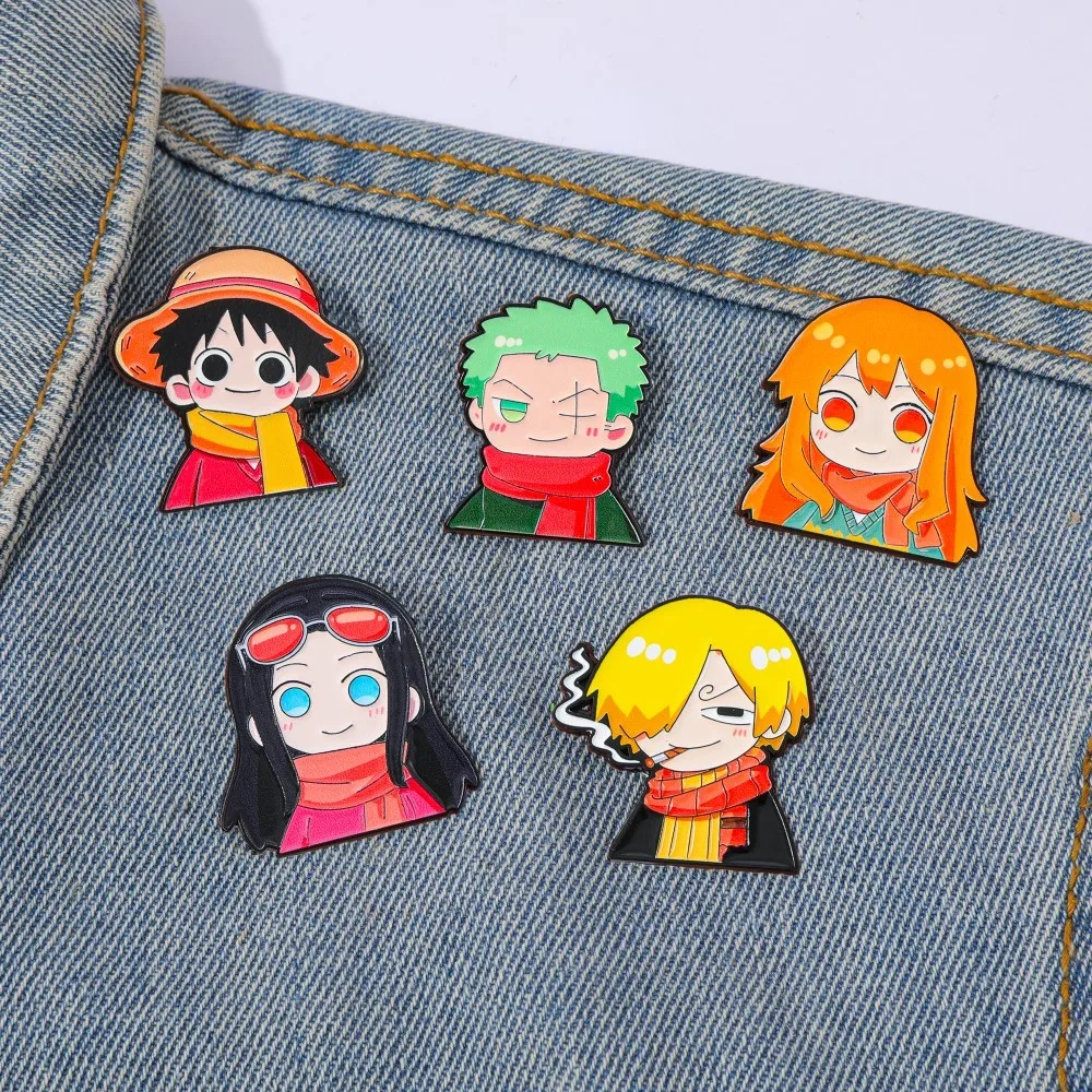 5 Pcs Cute Anime Cartoon Brooc - огляд і ціна Anime Cosplay One Piece