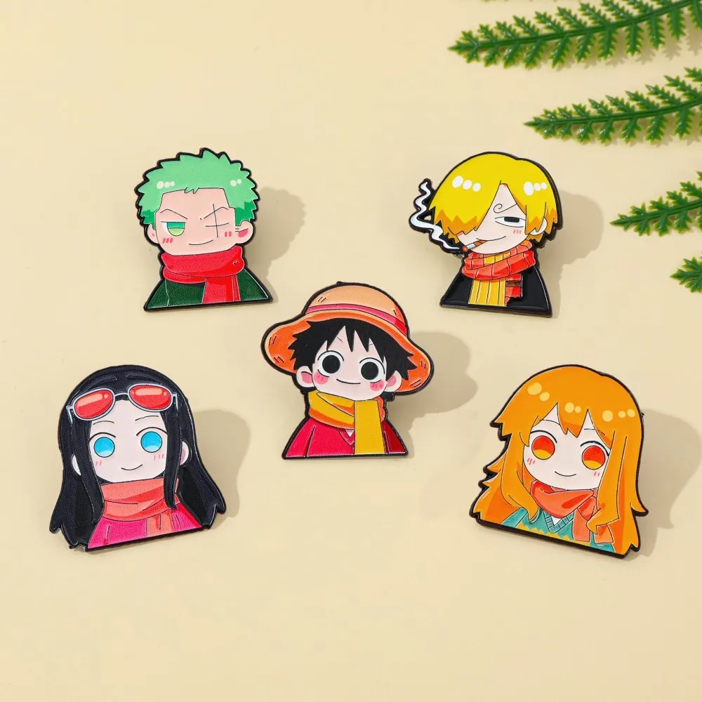 5 Pcs Cute Anime Cartoon Brooc - огляд і ціна Anime Cosplay One Piece