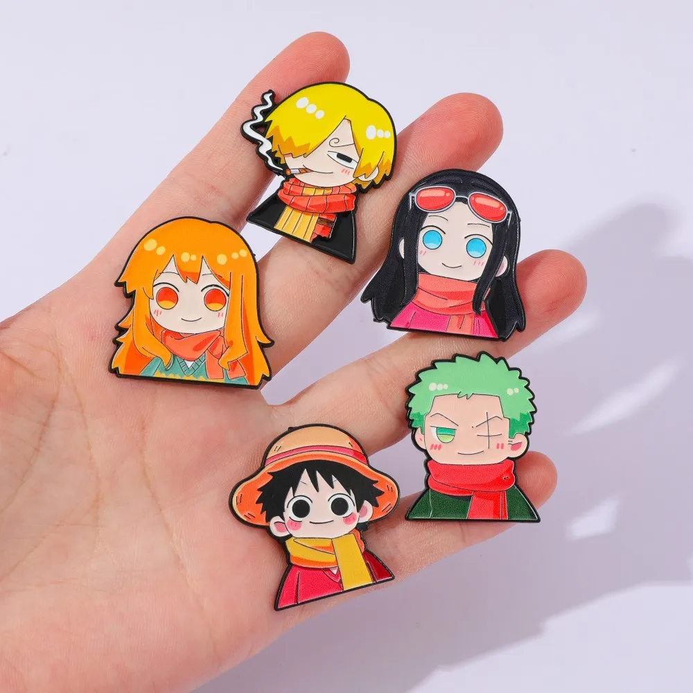 5 Pcs Cute Anime Cartoon Brooc - огляд і ціна Anime Cosplay One Piece