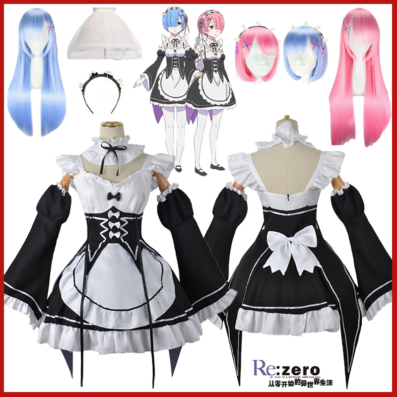 Anime Ram Rem Lolita Meid Cosp - огляд і ціна Anime Cosplay Re Zero