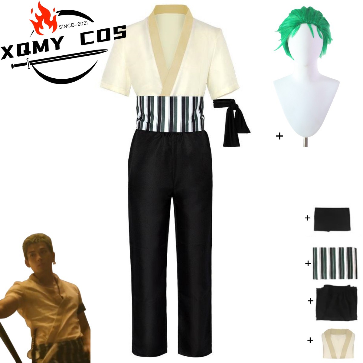 XqNew Anime Movie Roronoa Zoro - огляд і ціна Anime Cosplay One Piece