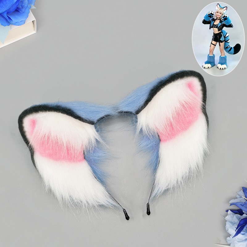 Blue Tiger Fursuit Ears Tail S - огляд і ціна Convention Cosplay Anime