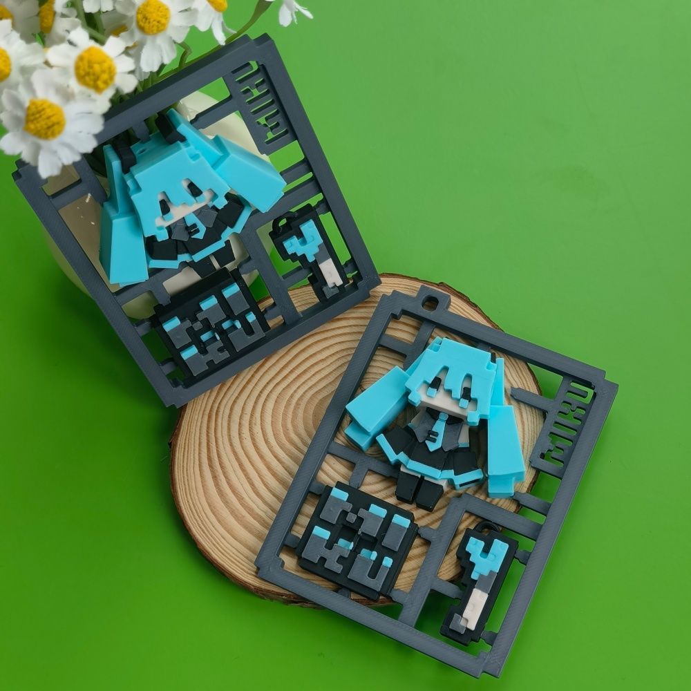 3D Printed Cute Pixel Hatsune  - огляд і ціна Cosplay Anime N