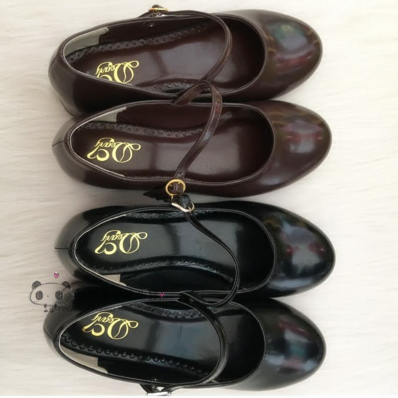 Low Heel Round Head PU Shoes G - огляд і ціна Anime Cosplay Korean Girl