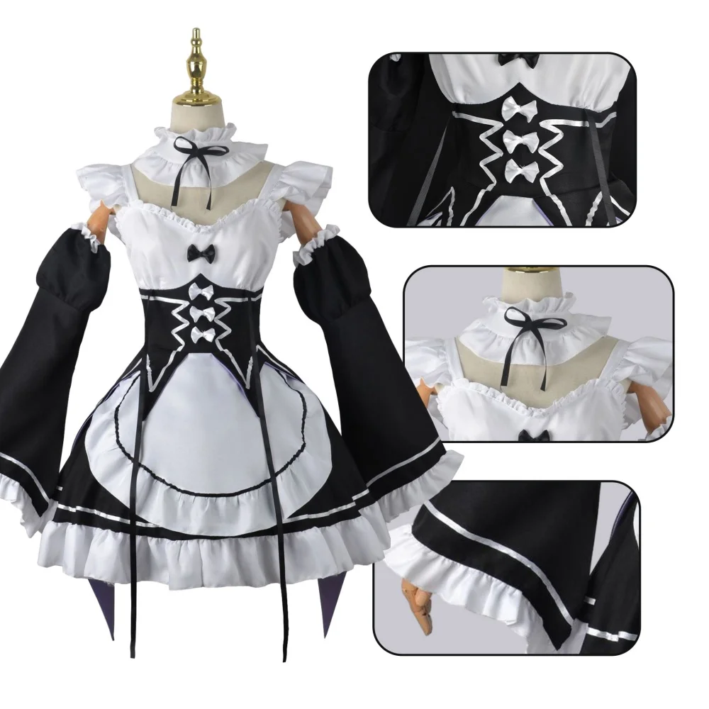 Anime Ram Rem Maid Cosplay Re  - огляд і ціна Anime Cosplay Re Zero